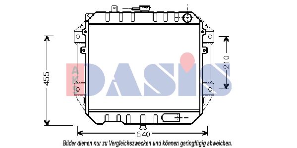 AKS DASIS Radiaator,mootorijahutus 360440N